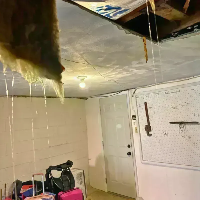 Before and after water damage restoration in West Garfield Park, IL